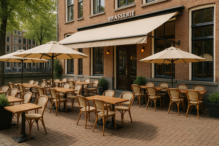 Modern café interior Amsterdam