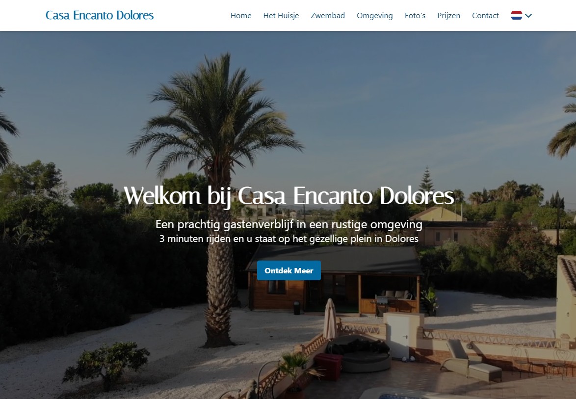 B&B Casa Encanto Dolores website screenshot