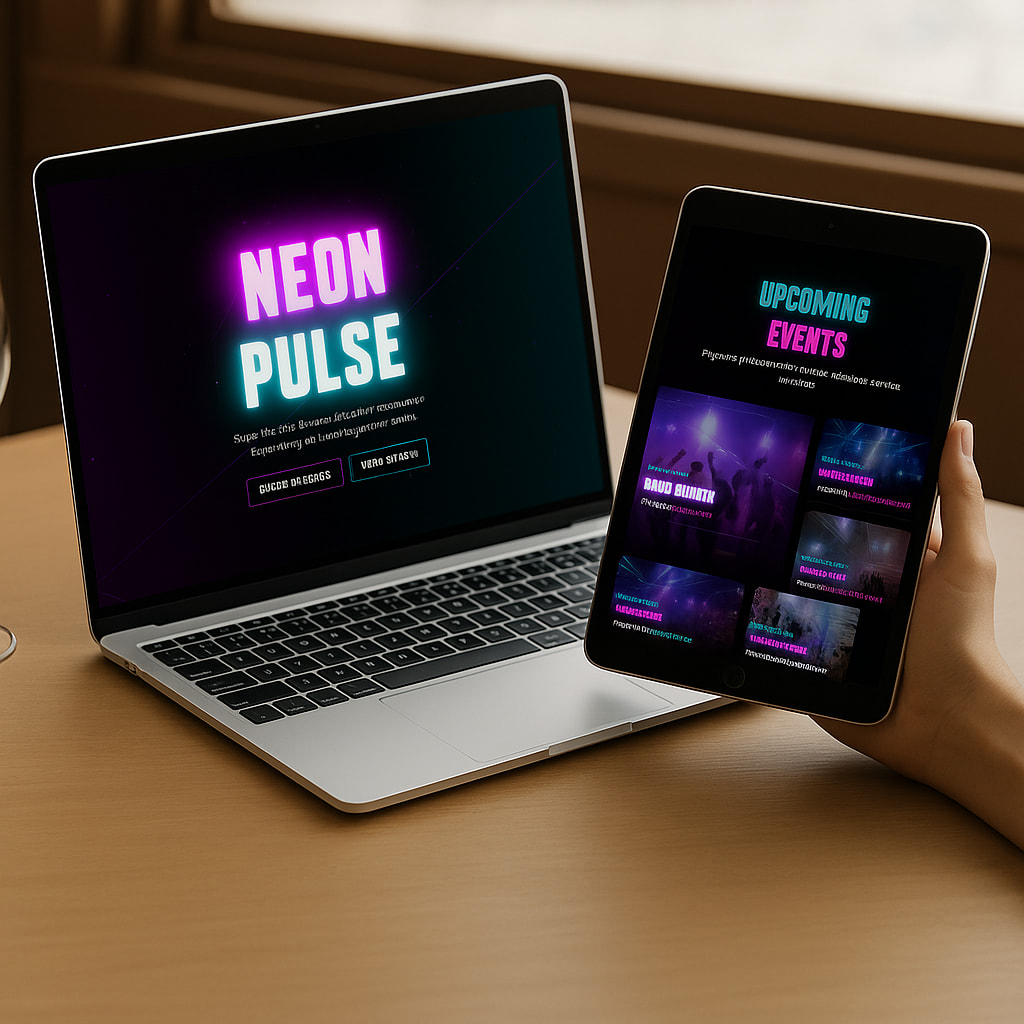 Nightclub website example